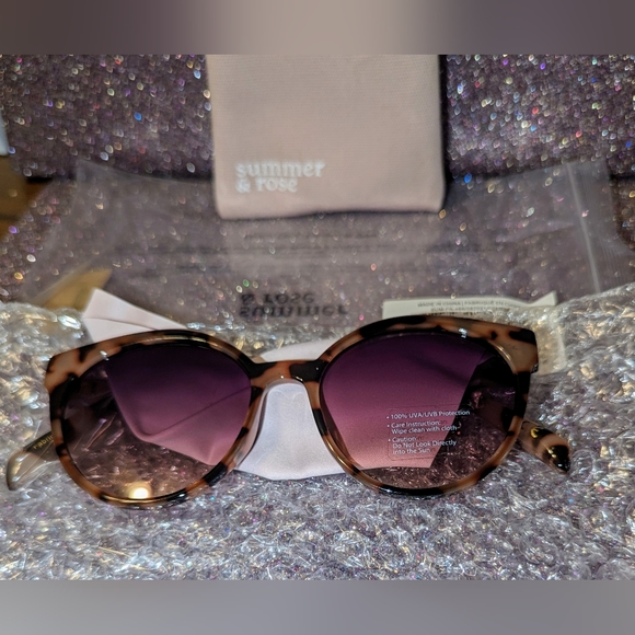 SUMMER & ROSE Animal Print Sunglasses main image 2